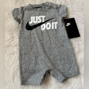 Nike Gray Newborn Romper